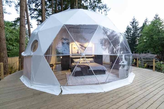 Tenda a cupola gonfiabile impermeabile Casa di tenda a cupola geodetica a 6 metri personalizzata