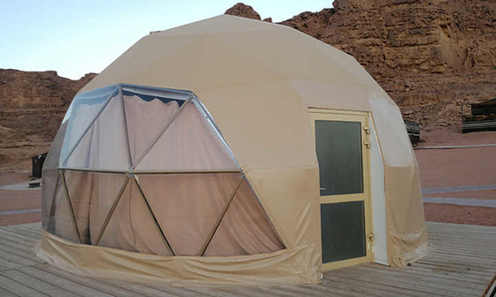 Tenda a cupola gonfiabile impermeabile Casa di tenda a cupola geodetica a 6 metri personalizzata