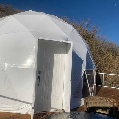 Tenda a cupola gonfiabile impermeabile Casa di tenda a cupola geodetica a 6 metri personalizzata
