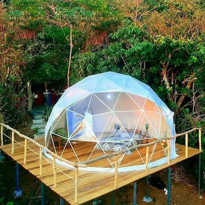 Campeggio 4 Stagione Tenda geodesica Domus Casa gonfiabile Trasparente