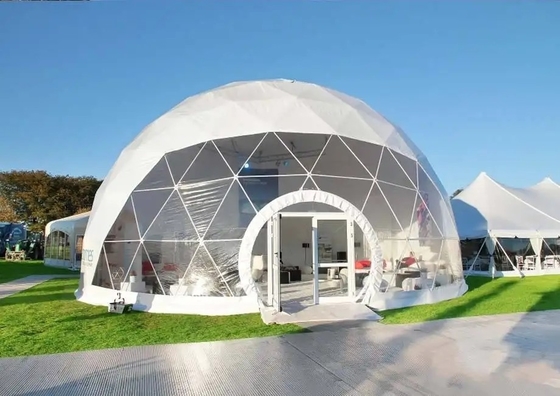 Tenda a cupola gonfiabile impermeabile all'aria aperta Tenda modulare con bagno