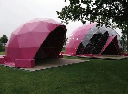 Tenda a cupola gonfiabile impermeabile all'aria aperta Tenda modulare con bagno