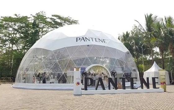 Tenda a cupola gonfiabile impermeabile all'aria aperta Tenda modulare con bagno