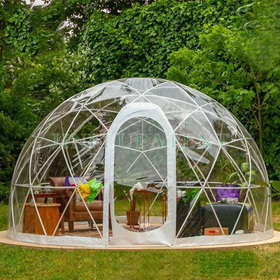 Logo personalizzato 2,9m Igloo Dome Tenda PVC trasparente per casa giardino
