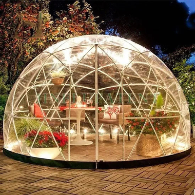 Logo personalizzato 2,9m Igloo Dome Tenda PVC trasparente per casa giardino