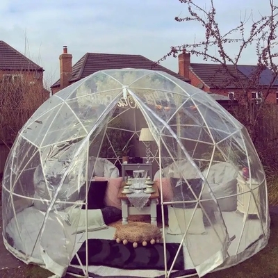 Logo personalizzato 2,9m Igloo Dome Tenda PVC trasparente per casa giardino
