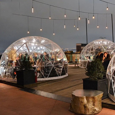 Logo personalizzato 2,9m Igloo Dome Tenda PVC trasparente per casa giardino