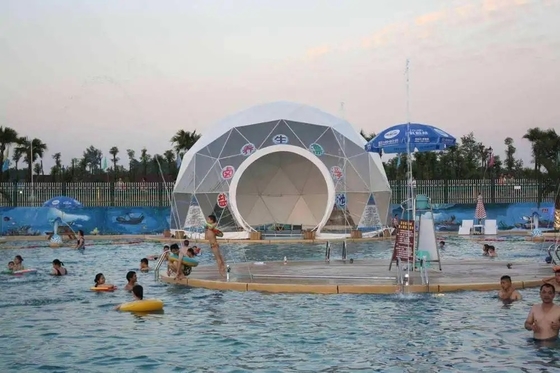 Hotel commerciale tenda a cupola gonfiabile circo 100 metri quadrati per eventi