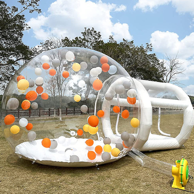 Tunnel PVC trasparente Casa gonfiabile gigante Campeggio trasparente