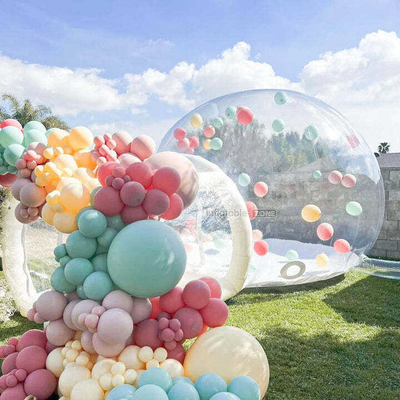 Tunnel PVC trasparente Casa gonfiabile gigante Campeggio trasparente