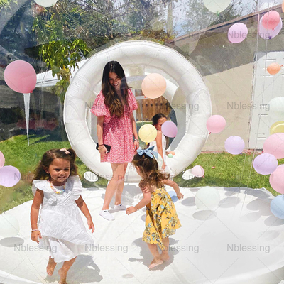 Tunnel PVC trasparente Casa gonfiabile gigante Campeggio trasparente
