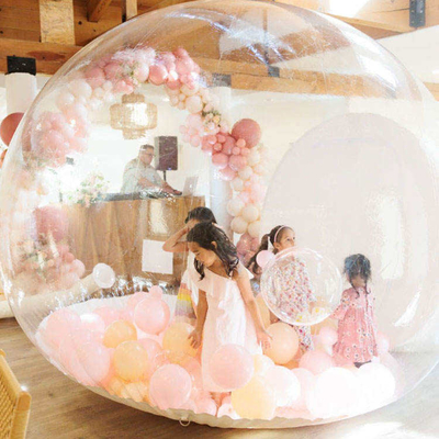 Evento PVC trasparente trasparente Pallone Casa rimbalzo Glamping Dome Tenda