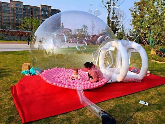 Evento PVC trasparente trasparente Pallone Casa rimbalzo Glamping Dome Tenda