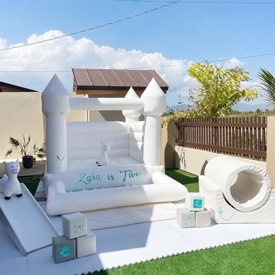 OEM Casa gonfiabile a bolla Luna saltando Castello bianco rimbalzante