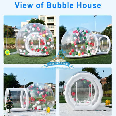 Casa gonfiabile gigante all'aperto Casa di bolle a cupola di cristallo Casa a palloncino