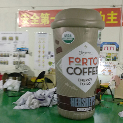 personalizzato Giant per la pubblicità tazza da caffè gonfiabile per eventi promozionali personaggi mascotte