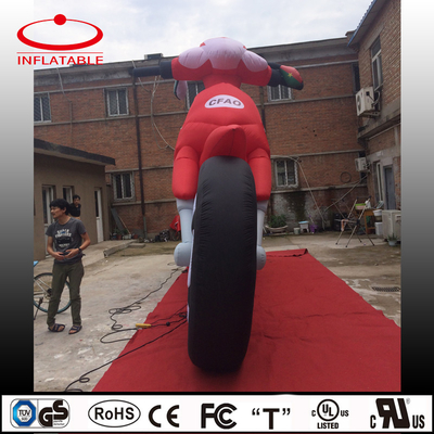 Motociclistica gonfiabile off-road gigante su misura per pubblicità gonfiabile all'aperto