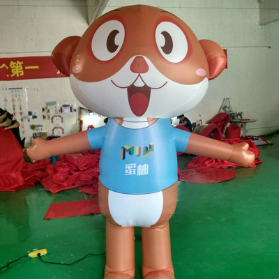 Logo personalizzato Pallone gonfiabile 3D Cartoni animati Outdoor PVC gigante gonfiabile Bambola in vendita