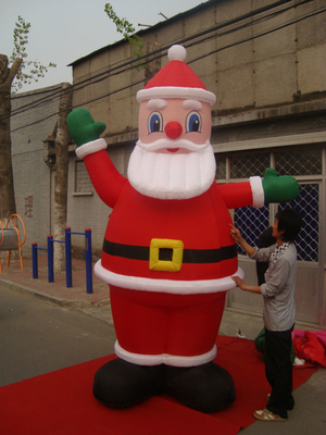 2023 Giant Cartoon Natale Esterno Papà Noel gonfiabile Per Decorazione Esterno