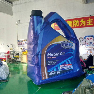 Cisterna per olio lubrificante gigante pubblicità gonfiabile per la promozione modello bottiglia di olio motore