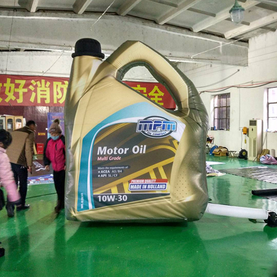 Cisterna per olio lubrificante gigante pubblicità gonfiabile per la promozione modello bottiglia di olio motore