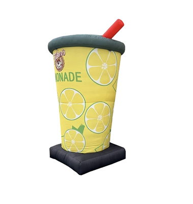 bottiglia di tè latte tazza di tè vincere bottiglia gonfiabile può personalizzato pubblicità gigante bottiglia gonfiabile tazza per evento di promozione
