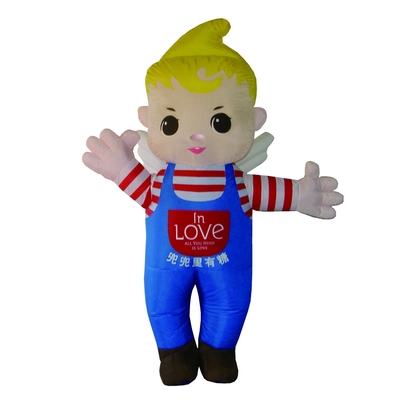 Mascotte dei cartoni animati gonfiabili