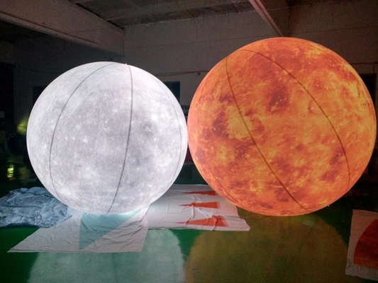 Elio Inflatabile Luce LED Rotonda Balone lunare ad aria