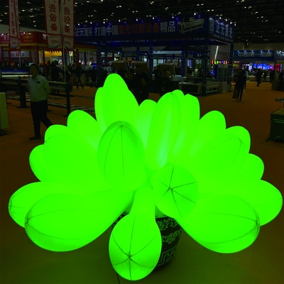 Decorazione nuziale luce LED gonfiabile colorata grandi fiori gonfiabili