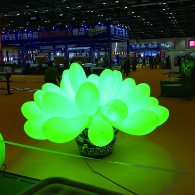 Decorazione nuziale luce LED gonfiabile colorata grandi fiori gonfiabili