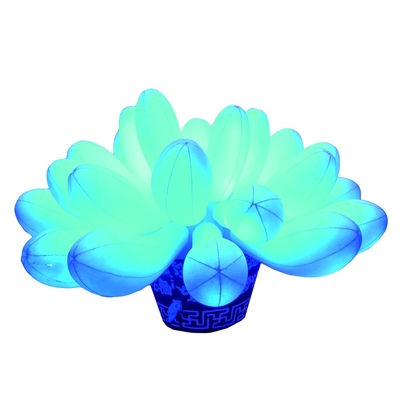 Decorazione nuziale luce LED gonfiabile colorata grandi fiori gonfiabili