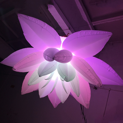 Pubblicità LED gonfiabile luce UV stampa gigante con diversi colori e logo