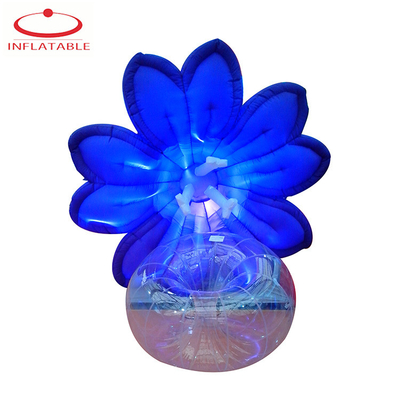 OEM luce LED gonfiabile decorazione a fiore gonfiabile con luci