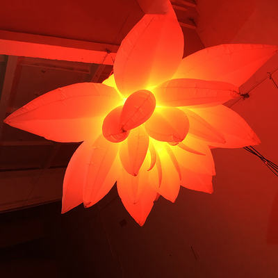 OEM luce LED gonfiabile decorazione a fiore gonfiabile con luci