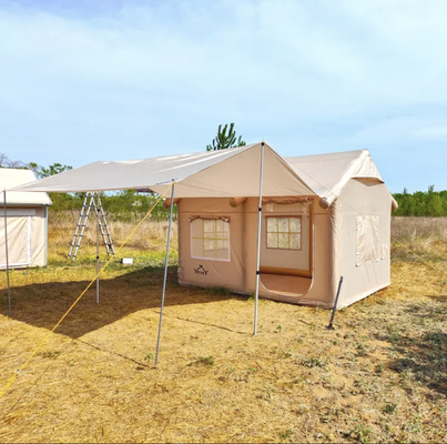 Ingrosso Tenda pneumatica personalizzata per 8 persone Tenda gonfiabile da campeggio all'aperto portabile Tenda pneumatica per campeggio