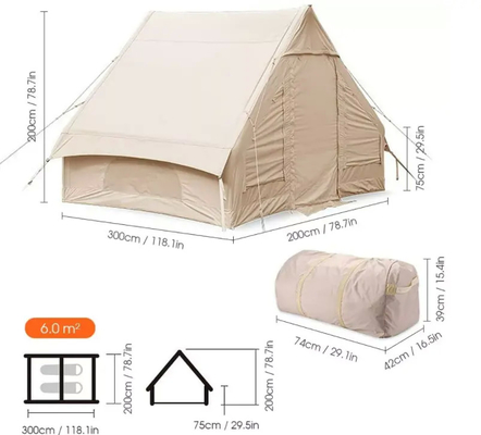 Produttore Fornitura diretta Nuovi arrivati Tenda gonfiabile a aria super leggera Tenda gonfiabile a cabina per famiglie