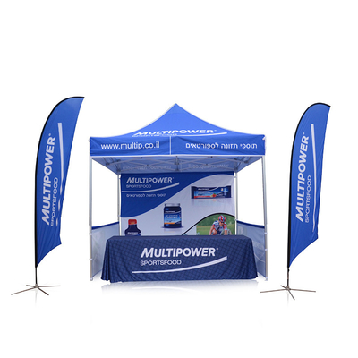 Tenda pieghevole in alluminio esagonale da 10 piedi per esterni Struttura Tenda da fiera usata per eventi commerciali