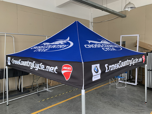 Tenda pieghevole in alluminio esagonale da 10 piedi per esterni Struttura Tenda da fiera usata per eventi commerciali