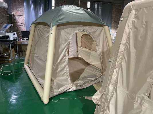 Tenda gonfiabile a doppio strato portatile pieghevole impermeabile condizionatore d'aria gonfiabile per campeggio e viaggi all'aperto