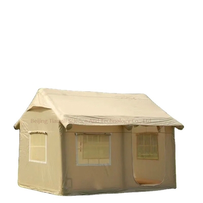 Tenda da campeggio gonfiabile a quattro stagioni portatile a doppio livello pieghevole