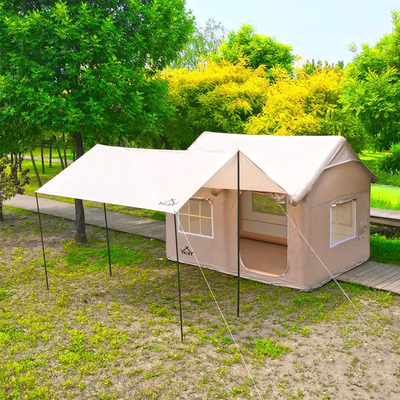 Tenda da campeggio gonfiabile a quattro stagioni portatile a doppio livello pieghevole