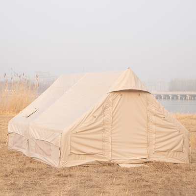 Tenda da campeggio gonfiabile a quattro stagioni portatile a doppio livello pieghevole
