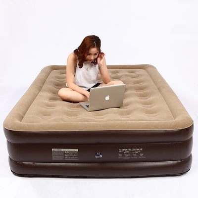 Pompa elevata incorporata Durabile Automatico elettrico gonfiamento soffiare su Letto d'aria Morbido Plumeria Flocking Materasso