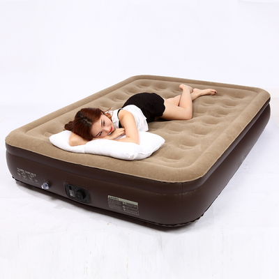 vendita calda Blow Up Air Bed Soft Plush Flocking Mattress Durable Automatic Electric Inflation air mattress