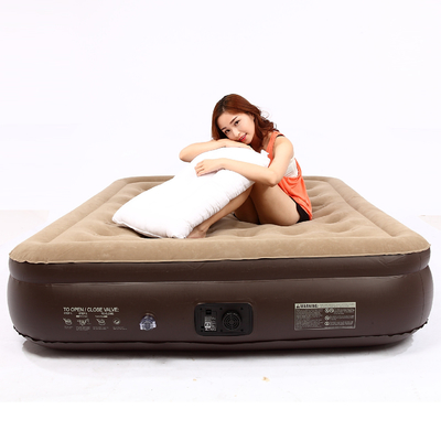 vendita calda Blow Up Air Bed Soft Plush Flocking Mattress Durable Automatic Electric Inflation air mattress