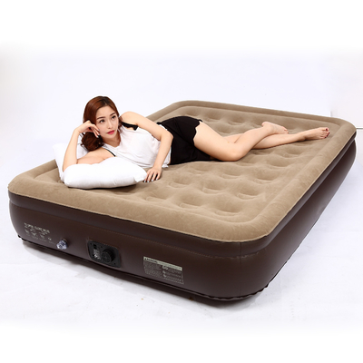 vendita calda Blow Up Air Bed Soft Plush Flocking Mattress Durable Automatic Electric Inflation air mattress