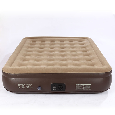 vendita calda Blow Up Air Bed Soft Plush Flocking Mattress Durable Automatic Electric Inflation air mattress