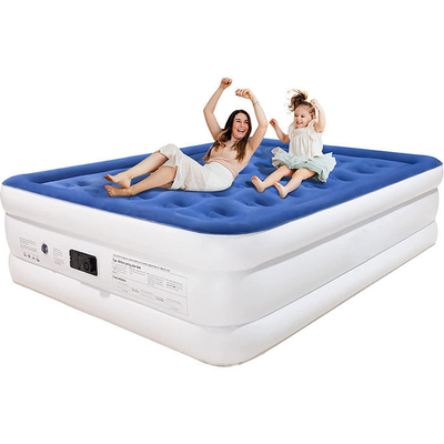 Materasso a gonfiore elettrico venduto a caldo Letto ad aria gonfiabile Materasso a gonfiore morbido Plush Flocking Durable Automatic
