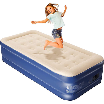 Materasso a gonfiore elettrico venduto a caldo Letto ad aria gonfiabile Materasso a gonfiore morbido Plush Flocking Durable Automatic