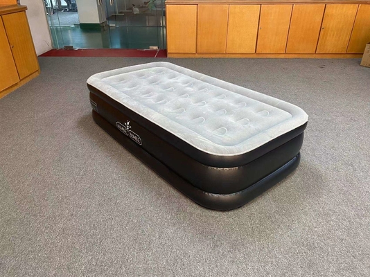 Materasso a aria pieghevole elettrico letto impermeabile PVC a fiocco personalizzato